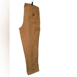 Carhartt Dungaree Fit Tan Cargo Work Pants with Utility Pockets Men's Size 40/34